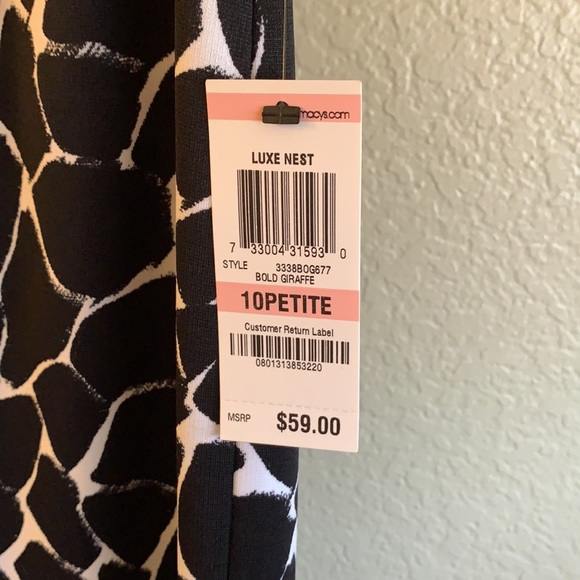 Macy’s Alfani Petite Animal Print skirt - Picture 4 of 6